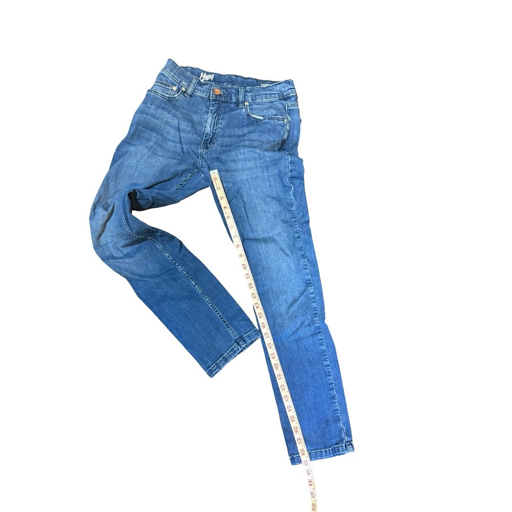 Mugsy Jeans Lake Shores Medium Wash‎ Blue Stretch Denim FLX3NLA 32x32 Mens - Picture 2 of 10